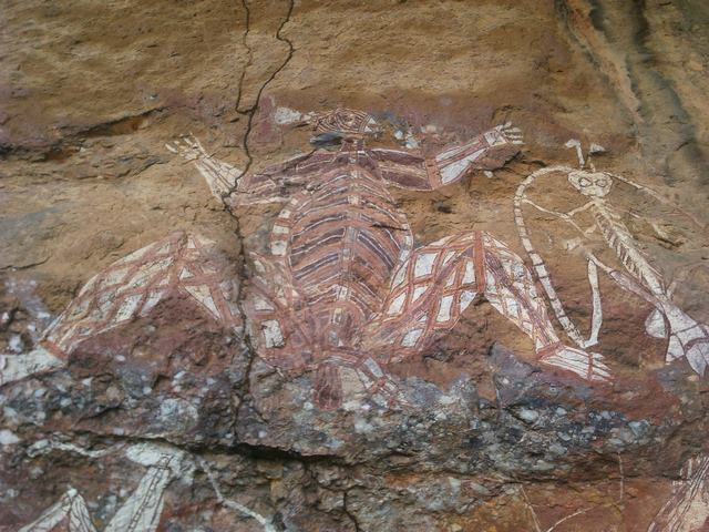 аборигенские наскальные рисунки в Австралии самый древний вид живописи