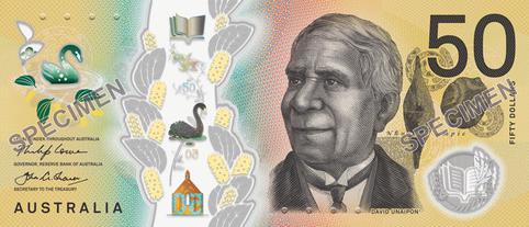 абориген Австралии на купюре $50