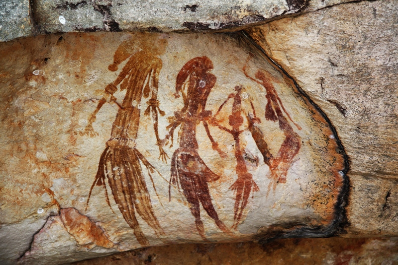 наскальные рисунки аборигенов Австралии